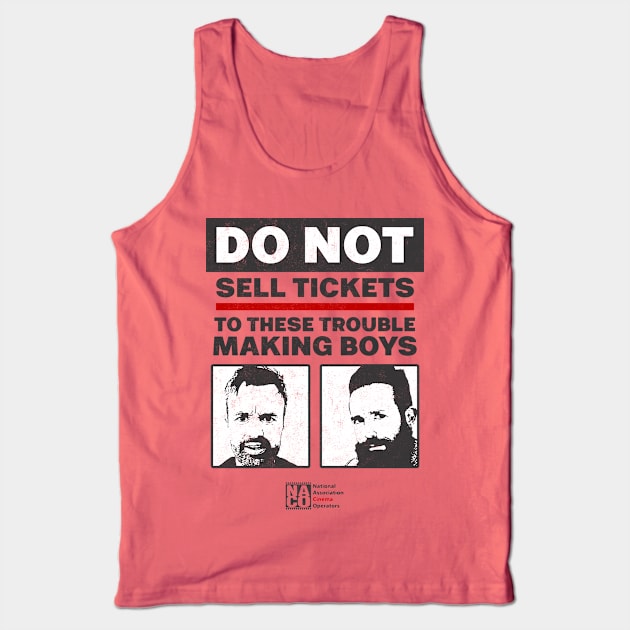 No Tickets for James and Maso (Brandless) Tank Top by Weekly Planet Posters